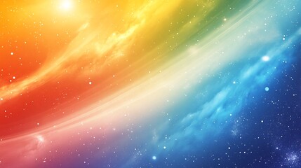 Colorful visualization of planetary atmospheres on a clean science themed background