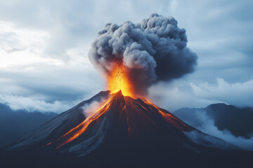 화산, 화산폭발, 폭발, 용암, 마그마