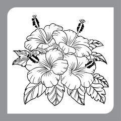 Exotic Floral Tattoo Design