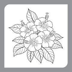 Exotic Floral Tattoo Design