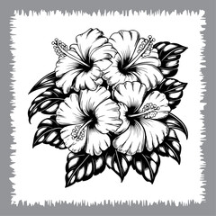 Exotic Floral Tattoo Design