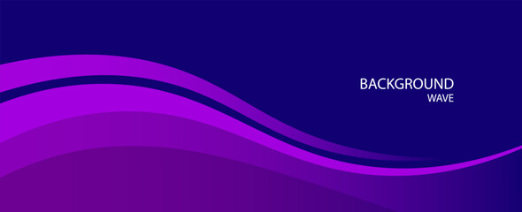 Vector purple line background curve element with space for text and message design, overlapping layers, vector
