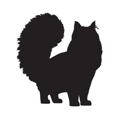 Cat Silhouette Vector - Digital Print for Cat Enthusiasts - Cat Vector - Cat Icon - Cat Illustration

