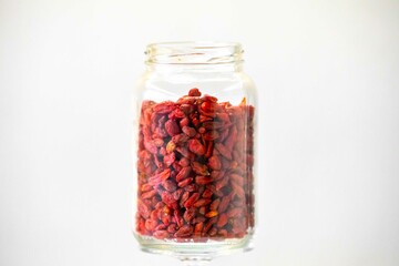 The goji berry, also known as wolfberry pinyin, is the sweet fruit of Lycium barbarum or Lycium chinense, two closely related species of thornbush in the nightshade family, Solanaceae.