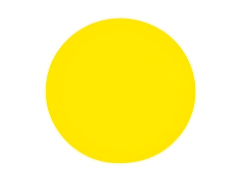 Blank Yellow circle on white background for editing, Blank Yellow circle illustration