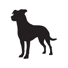Dog Silhouette Vector - Big Dog Graphic Design - Dog Vector - Dog Icon - Dog Illustration

