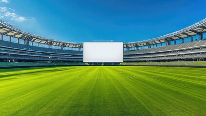 Empty stadium with large blank screen (1)