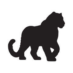 Leopard Silhouette Vector - Classic Predator Art - Leopard Vector - Leopard Icon - Leopard Illustration

