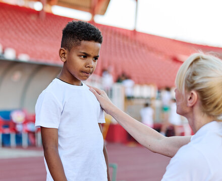 child sport athlete competition support motivation together coach teamwork exercise kid fitness training athletic young - Powered by Adobe