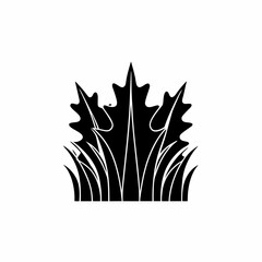 creative details Autumn Grass Icon vector illustration