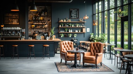 Modern Coffee Shop Interior