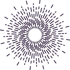 Hypnotic radial lines emanating from center creating starburst or sunburst effect, ideal for backgrounds, logos, and graphic design projects