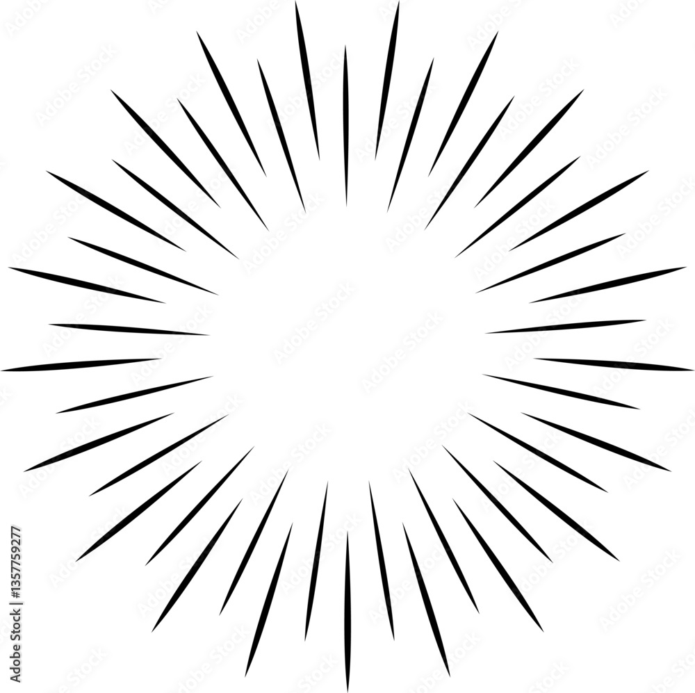 Poster concentrated burst lines exploding from the center create a dynamic starburst effect, perfect for ba