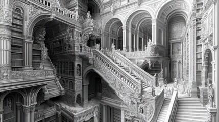 The Library of Congress with its intricate detailing and grand staircases
