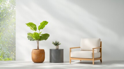 Modern interior design with a touch of nature