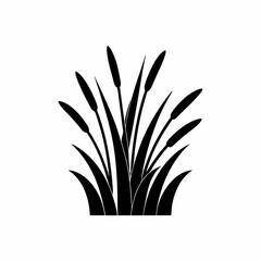 creative details Riverbank Grass Icon vector illustration
