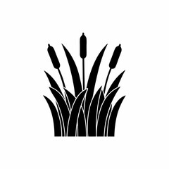 creative details Riverbank Grass Icon vector illustration