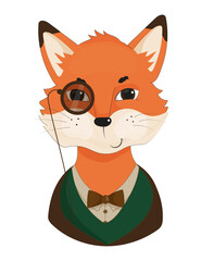 Fox with Monocle