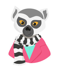 Lemur with Scarf