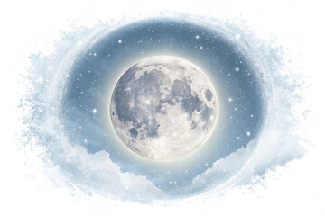 moon over water