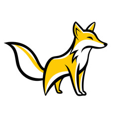 Fototapeta premium fox logo