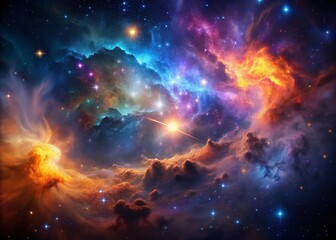 Fototapeta premium Stunning Nebula Galaxy Space Wallpaper - Cosmic Background Image