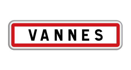 Panneau de Vannes, Morbihan, Bretagne