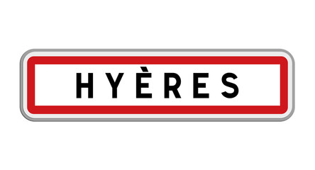 Panneau de Hyères, Var, Provence-Alpes-Côte d'Azur