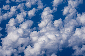 Background with cloudy skies. Cumulus clouds in sky. Cloud wallpaper. Sky background. Cloudy sky...
