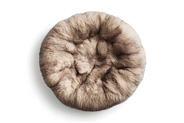 Wool Pet Bed isolated on white background