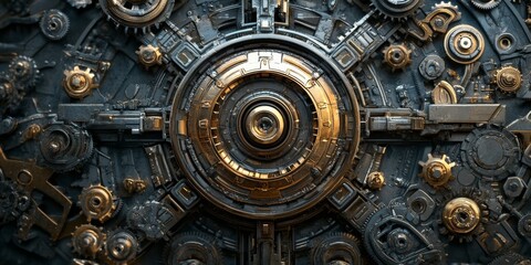 Obraz premium Intricate Mechanical System Design