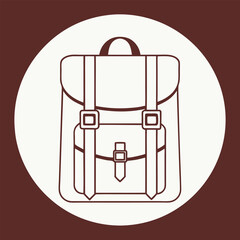 A Collection of Backpack Illustrations Displaying Different Styles, Ideal for Travel, Adventure, and School Themes, Representing Journey and Exploration