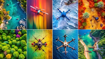 Vibrant Aerial Portraits: Colorful Drone Photography Profile Pictures