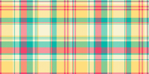 Vibrant pastel plaid pattern.  Perfect for textile design, springsummer fashion, wrapping paper, or website backgrounds.  Cheerful, optimistic design evokes feelings of joy and warmth.