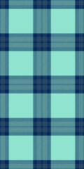 Seamless pastel teal and navy blue plaid pattern.  Perfect for textile design, website backgrounds, or scrapbooking projects. This classic check design offers a versatile and stylish aesthetic.