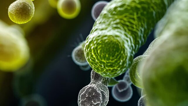 Microscopic World: A Close-Up of Bacteria
