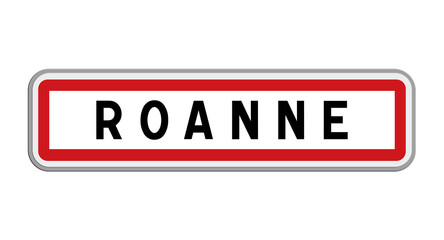 Panneau de Roanne, Loire, Auvergne-Rhône-Alpes