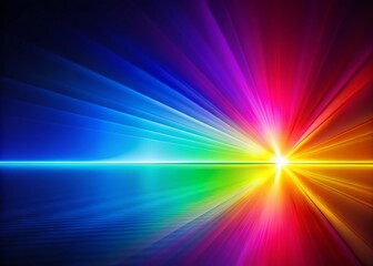 Obraz premium Vibrant Prismatic Light Spectrum Displaying Visible Colors