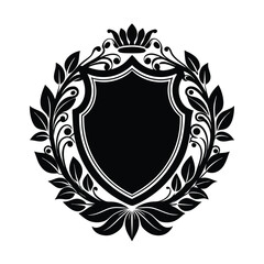 shield with laurel wreath