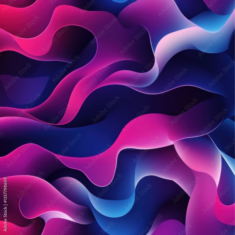 Leinwandbilder seamless liquid gradient pattern flowing with neon colors showcasing modern digital fluid art for a 