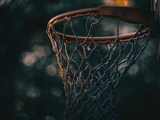 Close up Basketball Hoop