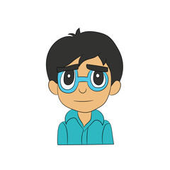 man with a sad face cartoon illustration