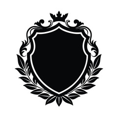 shield with laurel wreath