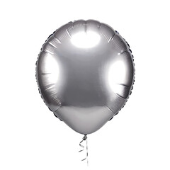 3d render of a silver balloon