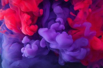 Swirling pink and purple vape smoke on a black background, creating an ethereal effect