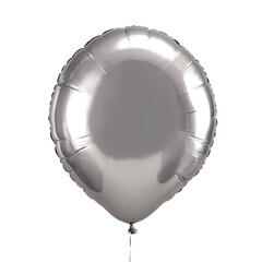 3d render of a silver balloon