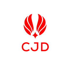 CJD creative minimalist letter logo.