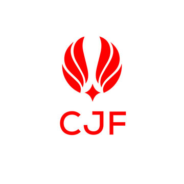 CJF creative minimalist letter logo.