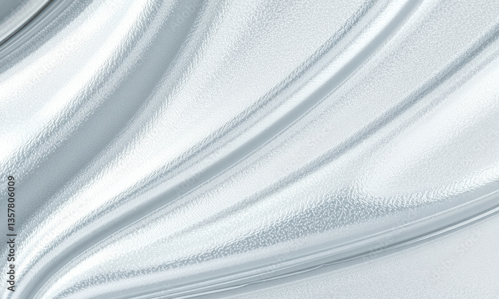 Poster smooth silver liquid texture flows gracefully, creating elegant and modern appearance. reflective su