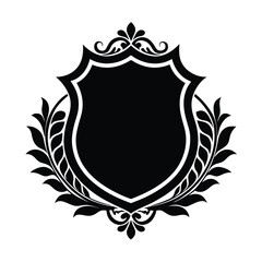 shield with laurel wreath